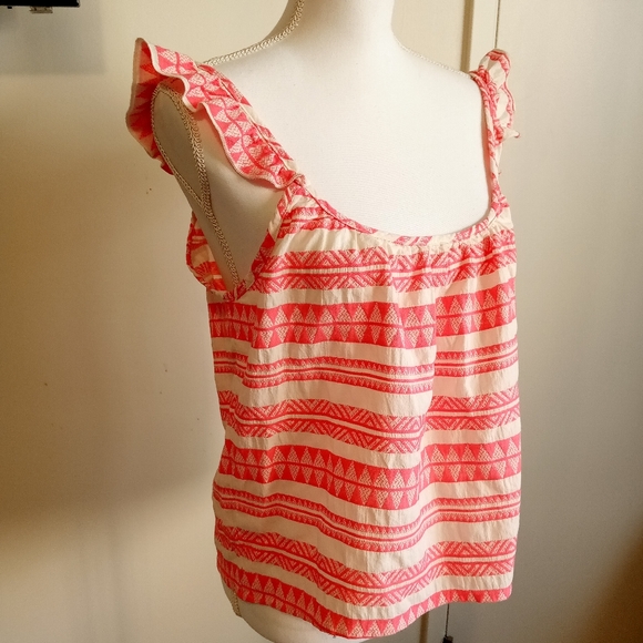 Women's Tank top Sleeveless Blouse Médium 100%Cotton - Picture 6 of 7